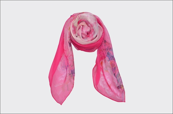 時尚真絲圍巾 印花圍巾 