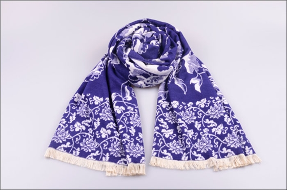 提花披肩 女士披肩 圍巾批發(fā) 拉絨披肩