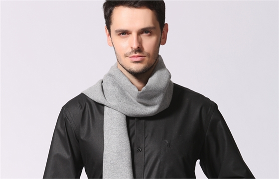 魚(yú)骨紋真絲圍巾