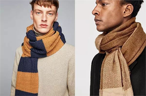 男士圍巾針織材質(zhì)