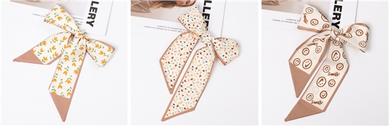 長(zhǎng)條絲巾搭配圖