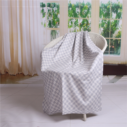 千鳥格真絲毯子