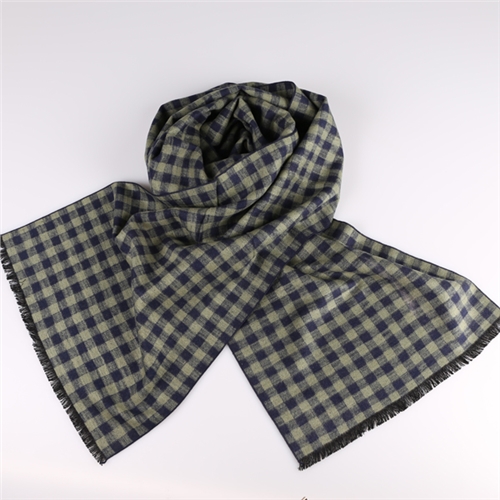 格子真絲圍巾