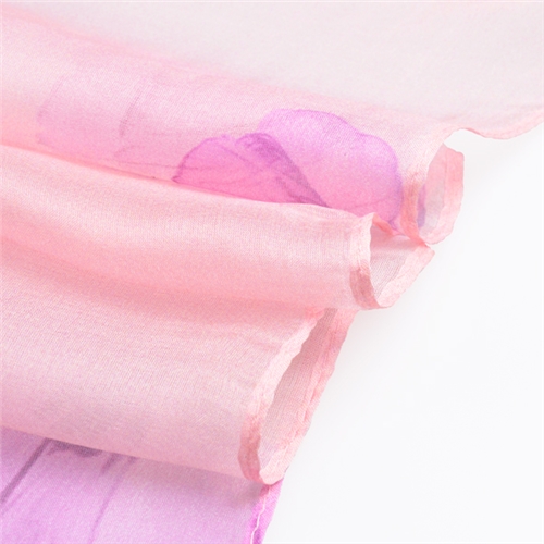 長款百搭雪紡絲巾