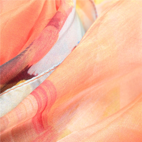 真絲女士印花圍巾