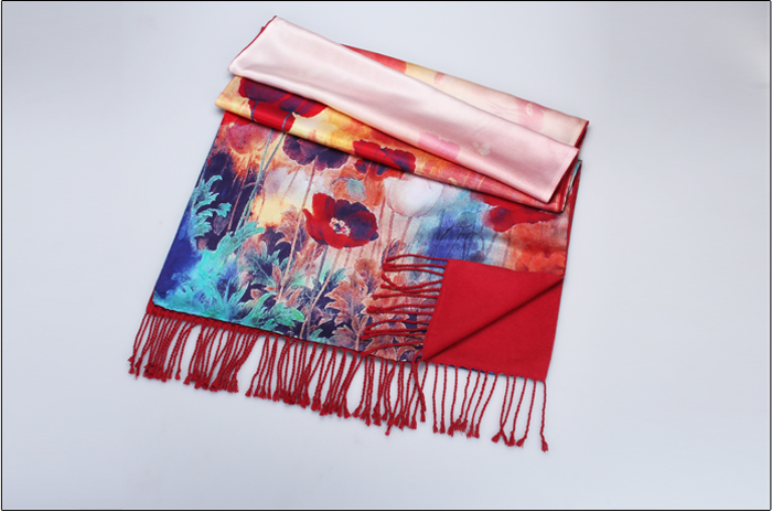 真絲印花披肩 復(fù)合披肩 女士披肩 真絲印花披肩 復(fù)合披肩 女士披肩