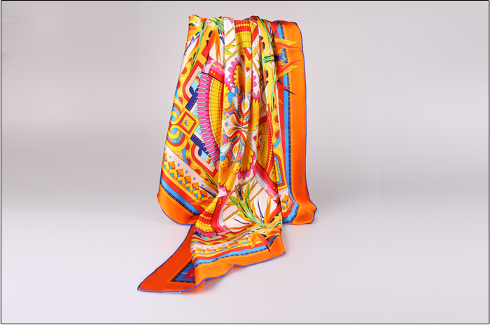 真絲圍巾 印花圍巾 圍巾定制