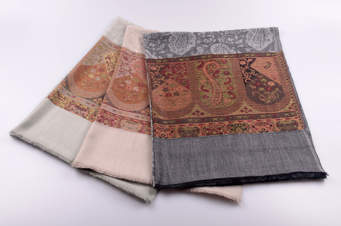 羊絨圍巾 提花圍巾 腰果花披肩 羊絨圍巾 提花圍巾 腰果花披肩