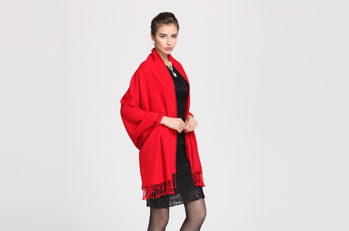 紅色披肩 竹纖維披肩 拉絨披肩 紅色披肩 竹纖維披肩 拉絨披肩