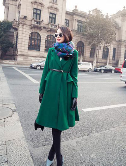 格紋圍巾怎么搭配