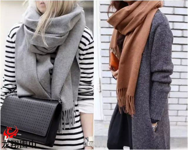 圍巾上身效果 圍巾上身效果