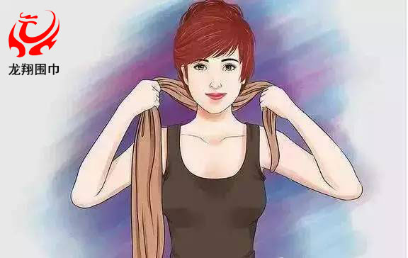 圍巾高領(lǐng)衫式系法