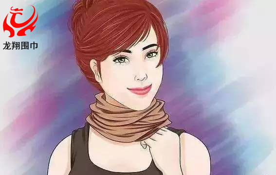 圍巾高領(lǐng)衫式系法