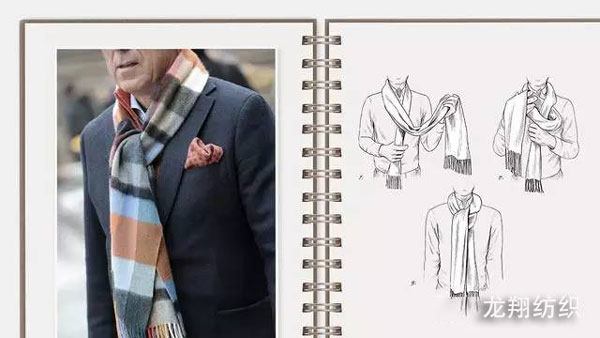 男士圍巾簡單圍法5 男士圍巾簡單圍法5