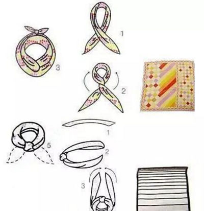 絲巾系法V字形結(jié) 絲巾系法V字形結(jié)