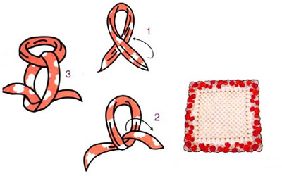 絲巾系法基礎(chǔ)方巾結(jié) 絲巾系法基礎(chǔ)方巾結(jié)