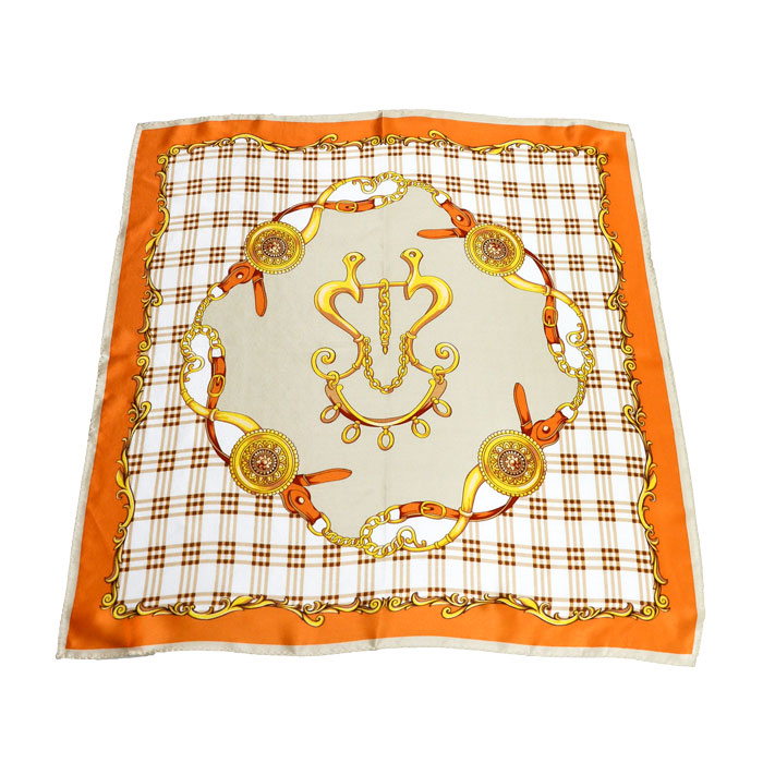 格紋誘橘小方巾細(xì)節(jié)圖