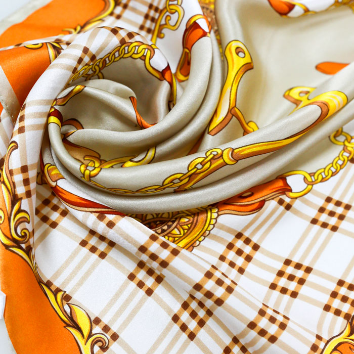 格紋誘橘小方巾細(xì)節(jié)圖