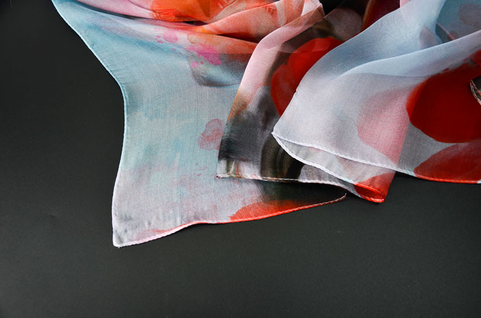 荷塘月色絲巾細(xì)節(jié)圖