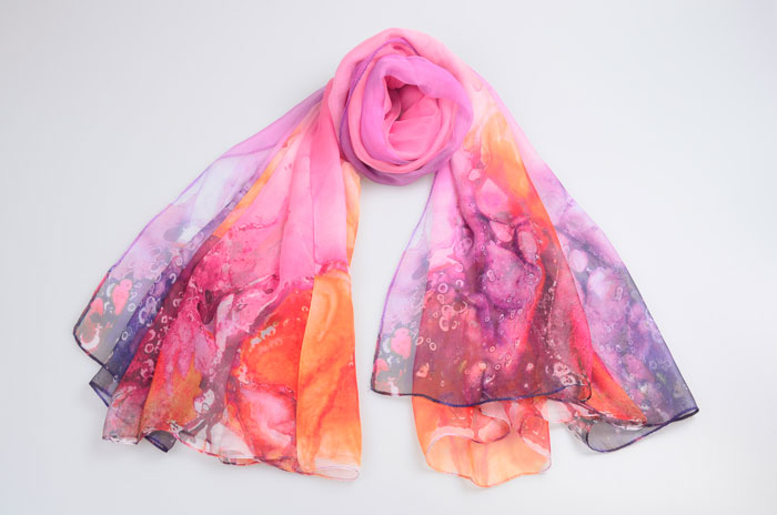 萬(wàn)紫千紅絲巾整體圖