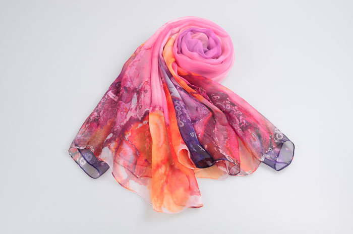 萬(wàn)紫千紅絲巾整體圖