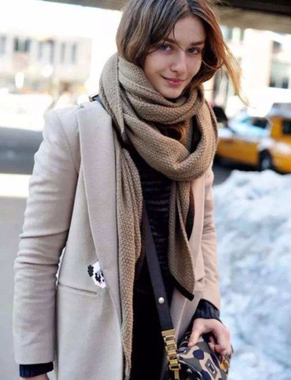 圍巾佩戴 圍巾佩戴