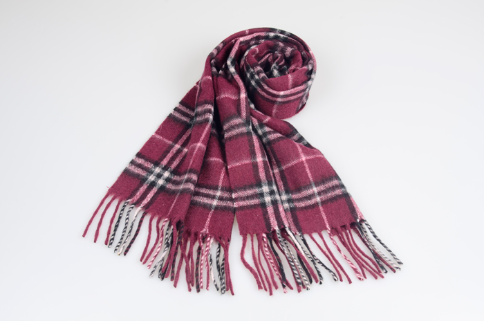 羊毛格子圍巾 羊毛格子圍巾