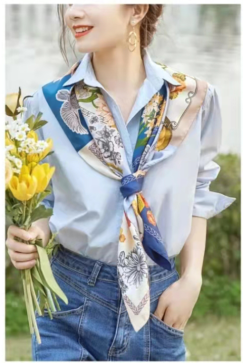 大尺寸絲巾披肩圖