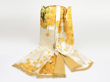 龍翔為禪心藝術(shù)定制山水花鳥(niǎo)真絲復(fù)合圍巾 龍翔為禪心藝術(shù)定制山水花鳥(niǎo)真絲復(fù)合圍巾