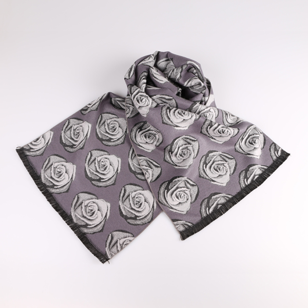 玫瑰花提花圍巾 玫瑰花提花圍巾