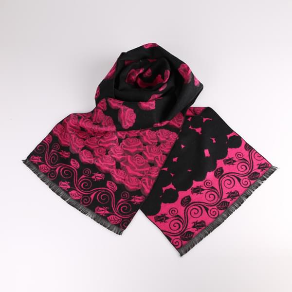 女款玫瑰花圍巾 女款玫瑰花圍巾