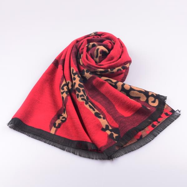 豹紋流蘇披肩 豹紋流蘇披肩