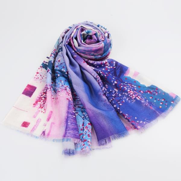 羊毛噴繪圍巾 羊毛噴繪圍巾