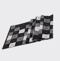 時(shí)尚格子圍巾