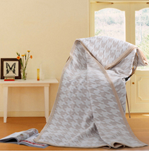 千鳥格提花真絲毯子 千鳥格提花真絲毯子
