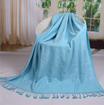 純色竹纖維毯子