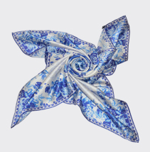 青花瓷印花圍巾 青花瓷印花圍巾