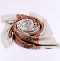 腰果花羊絨圍巾 腰果花羊絨圍巾