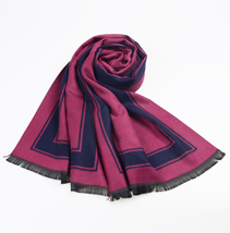 女士提花邊框披肩 女士提花邊框披肩