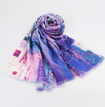 羊毛噴繪圍巾 羊毛噴繪圍巾