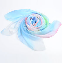 女士印花真絲絲巾 女士印花真絲絲巾