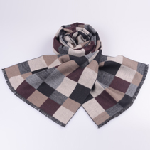 男士格子拉絨圍巾 男士格子拉絨圍巾